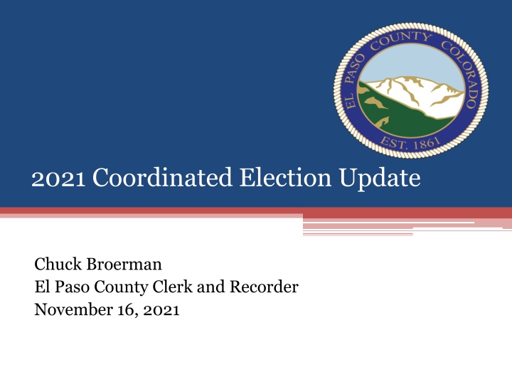 2021 coordinated election update