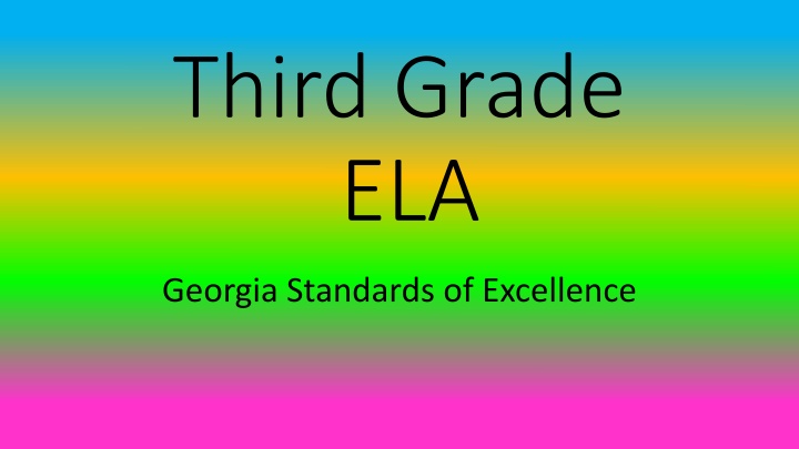 third grade ela