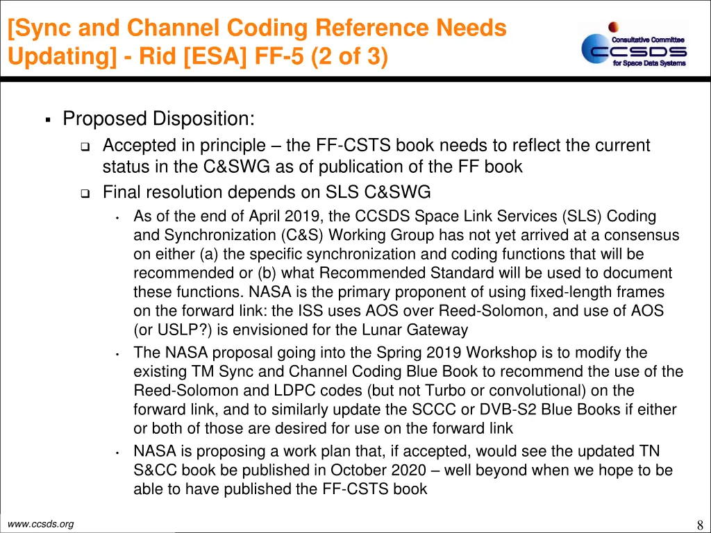 sync and channel coding reference needs updating 1