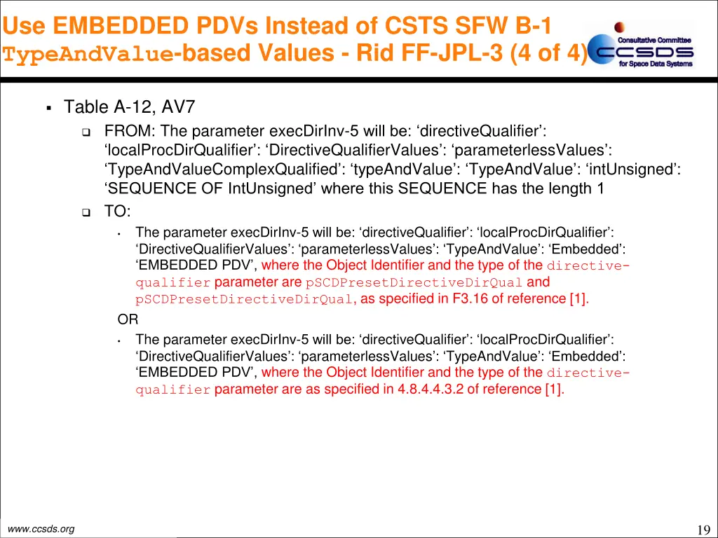 use embedded pdvs instead of csts 3