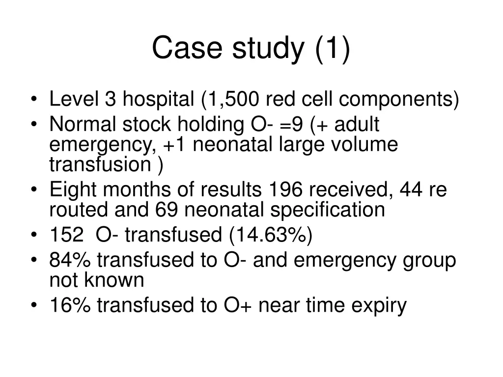 case study 1