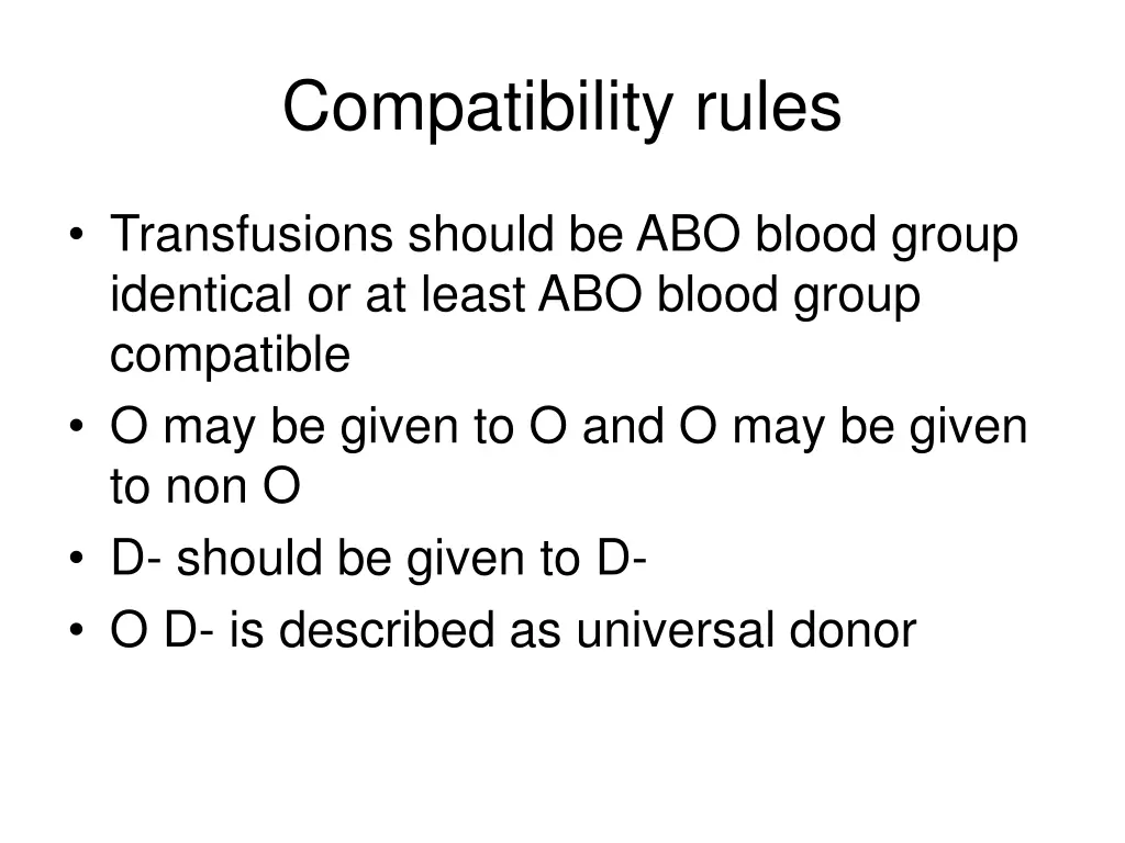 compatibility rules