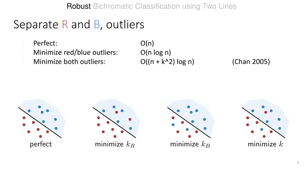 robust bichromatic classification using two lines 2