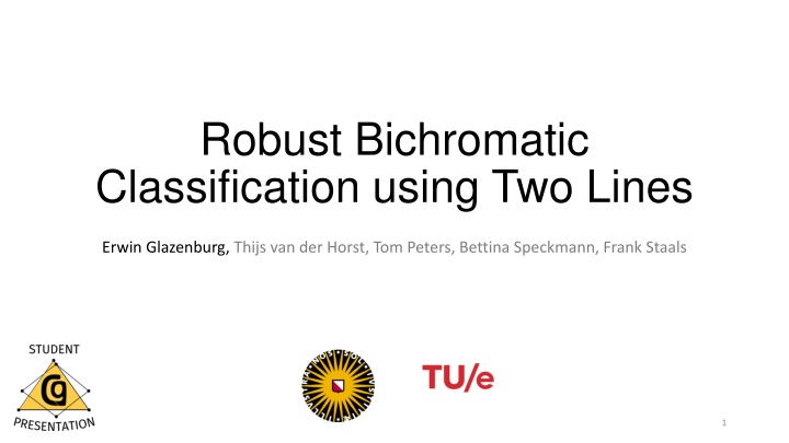 robust bichromatic classification using two lines