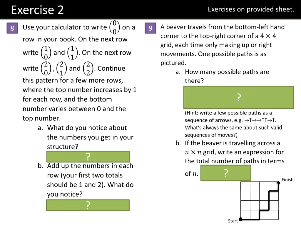 exercise 2 use your calculator to write 0