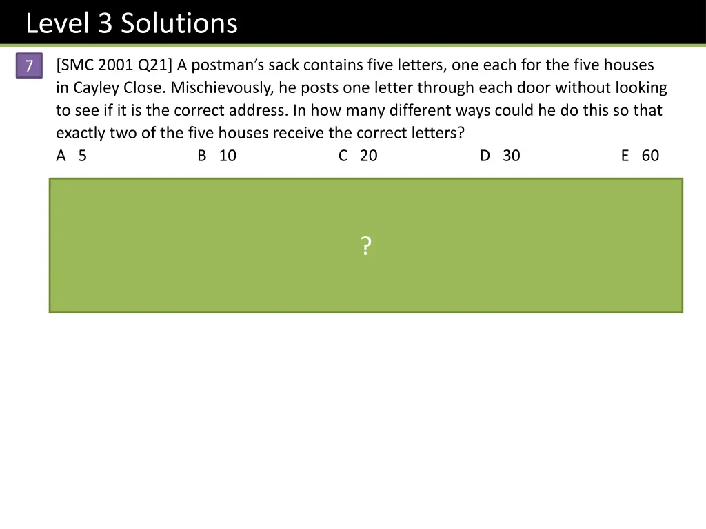 level 3 solutions 2