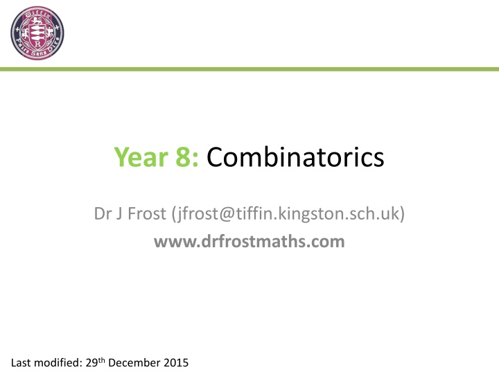 year 8 combinatorics