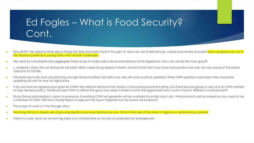 ed fogles what is food security cont 3