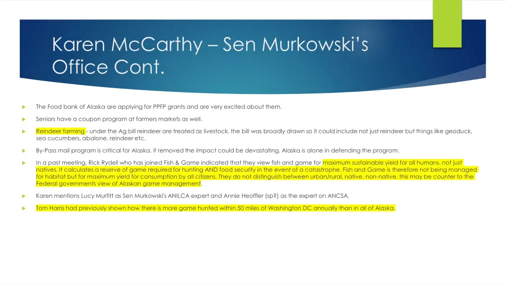 karen mccarthy sen murkowski s office cont