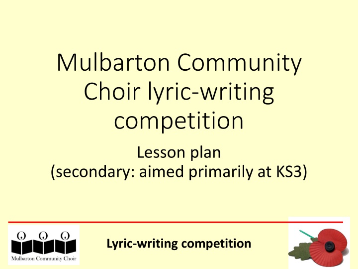 mulbarton community choir lyric writing