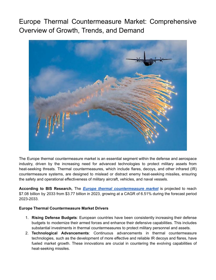 europe thermal countermeasure market