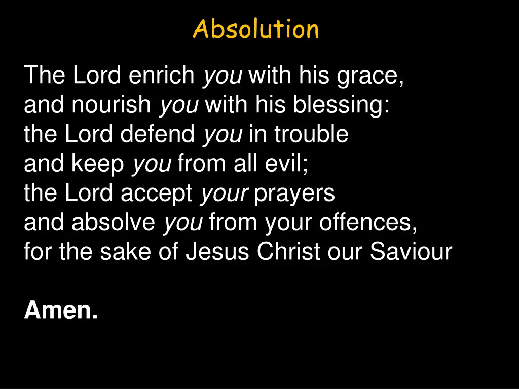 absolution