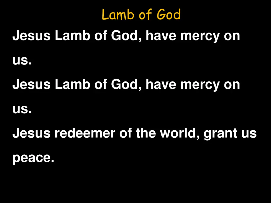 lamb of god