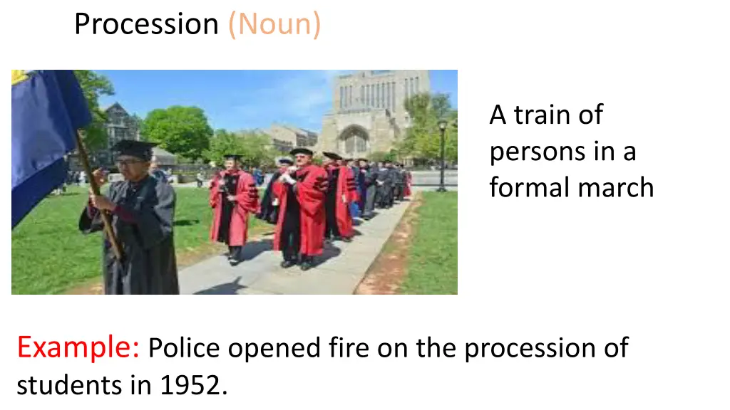 procession noun