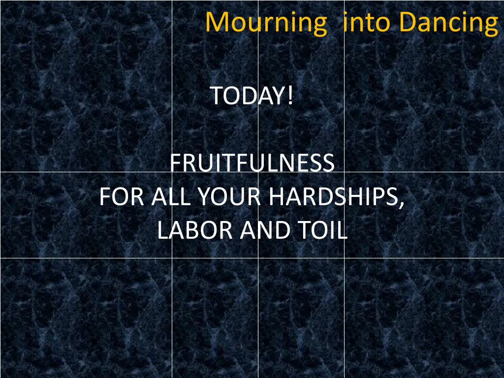 mourning into dancing 32