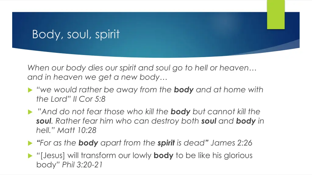 body soul spirit