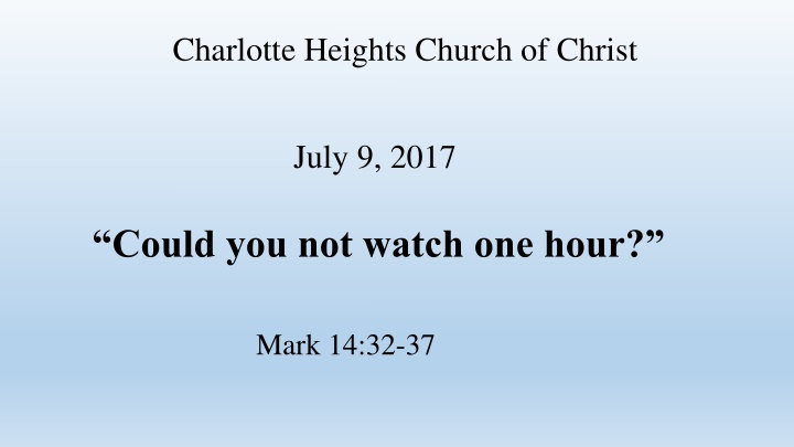 charlotte heights church of christ