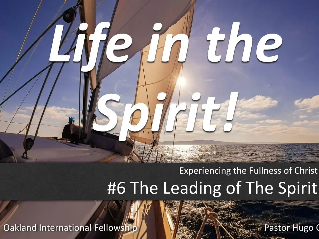 life in the spirit 1