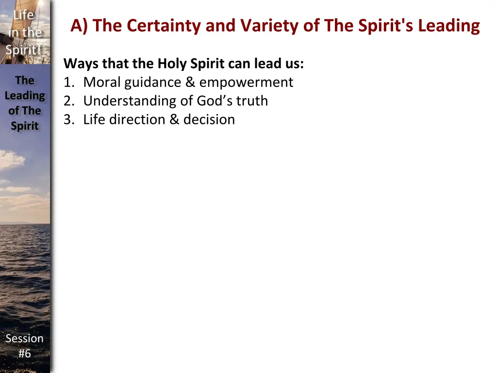 life in the spirit 6