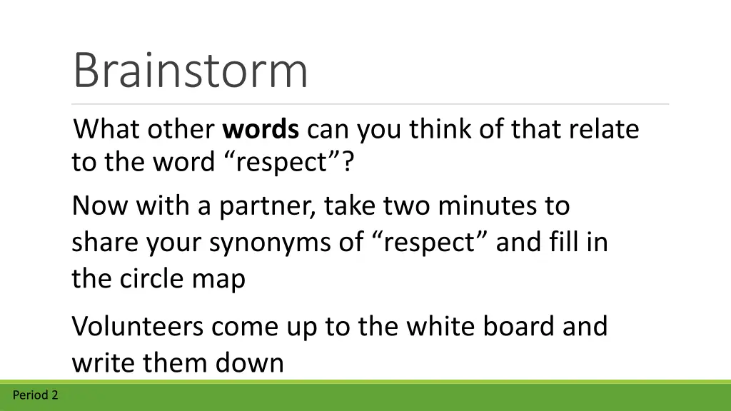 brainstorm what other words can you think of that