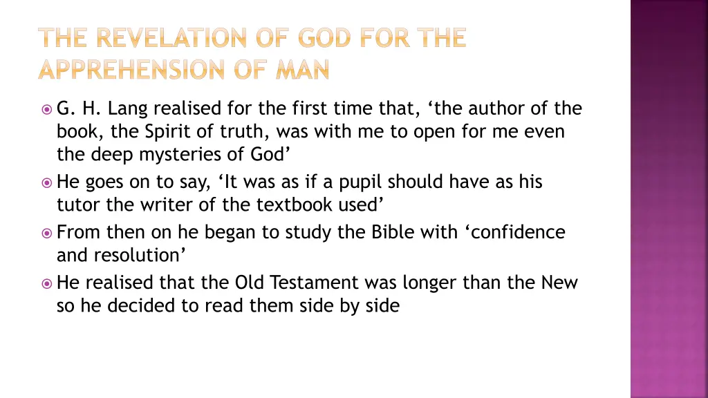 the revelation of god for the apprehension of man 3