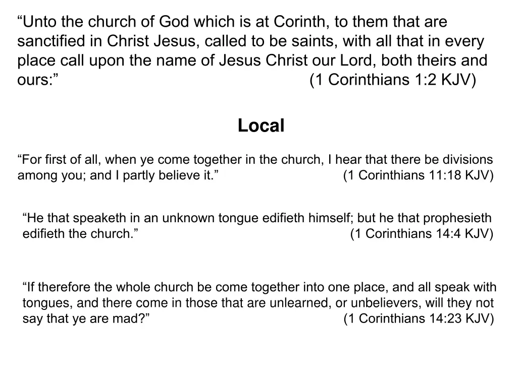 unto the church of god which is at corinth 1