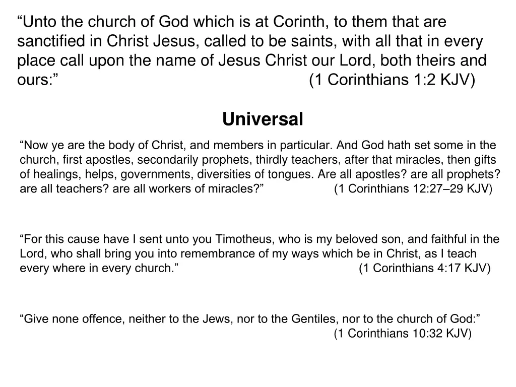 unto the church of god which is at corinth