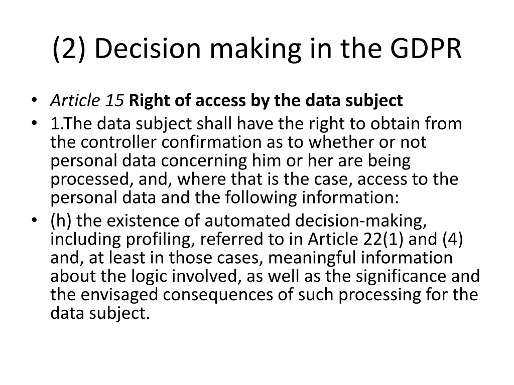 2 decision making in the gdpr 3