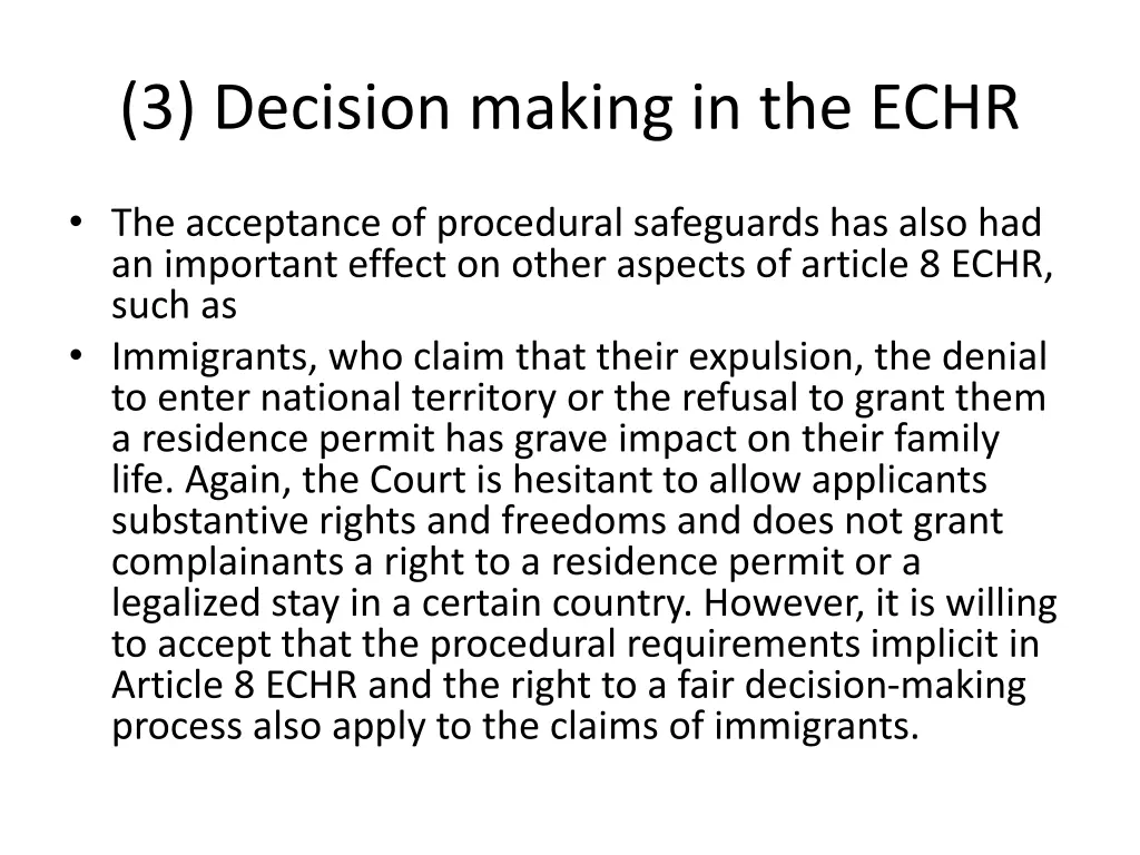 3 decision making in the echr 17