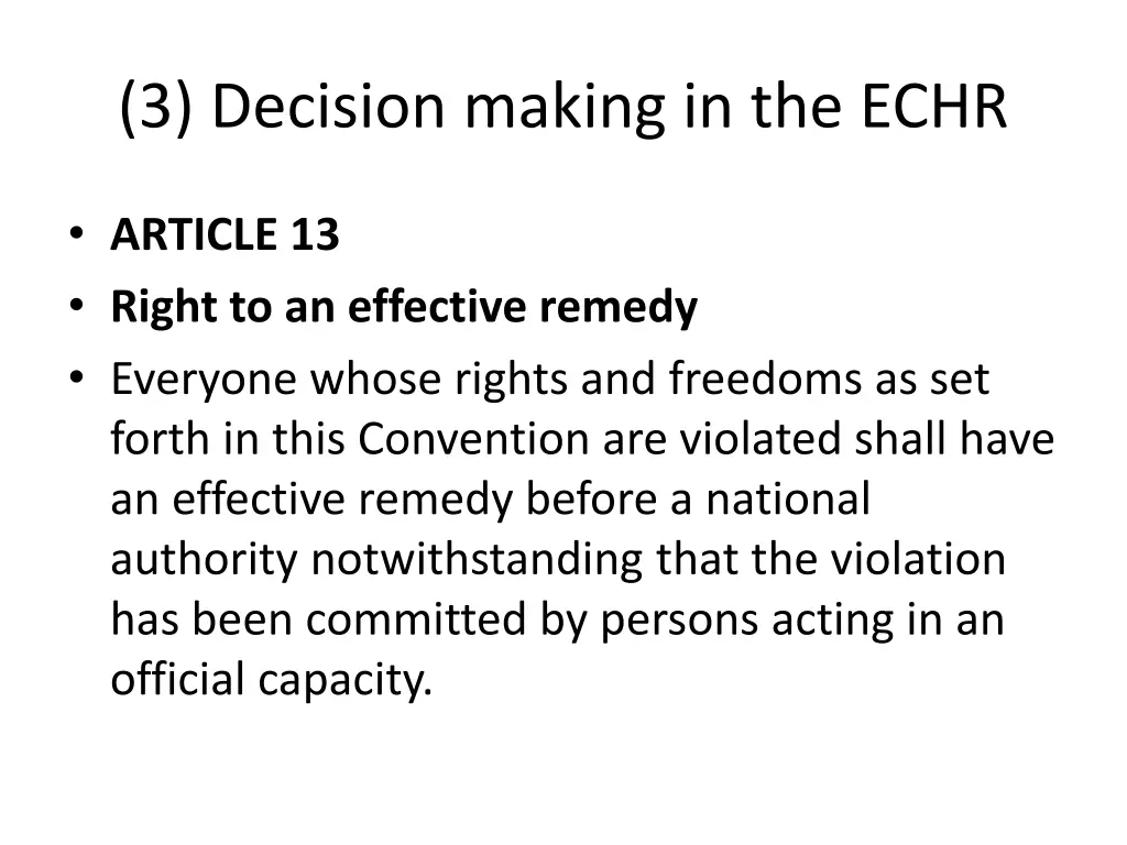 3 decision making in the echr 3