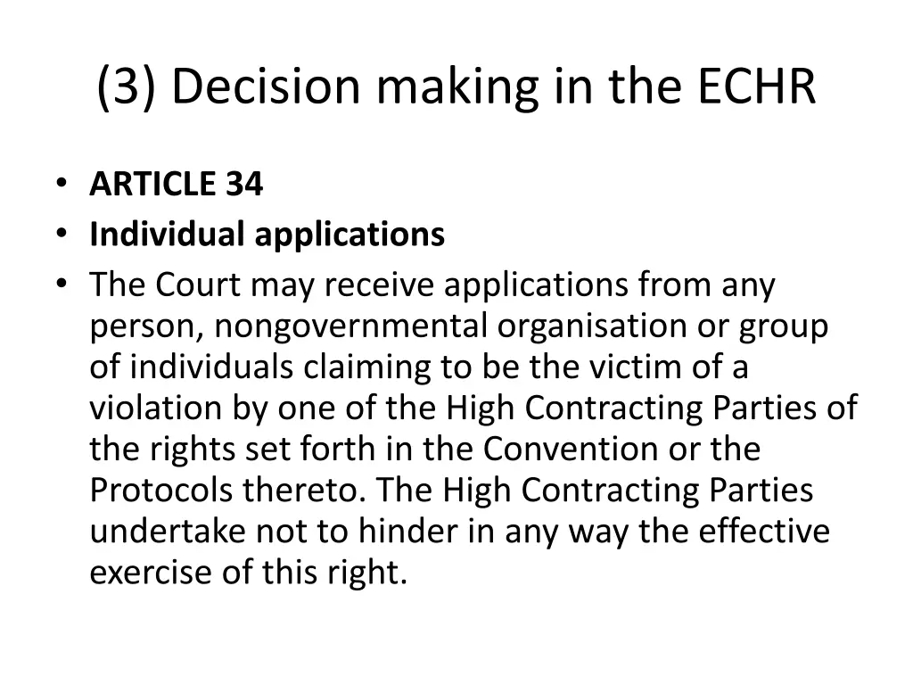 3 decision making in the echr 5