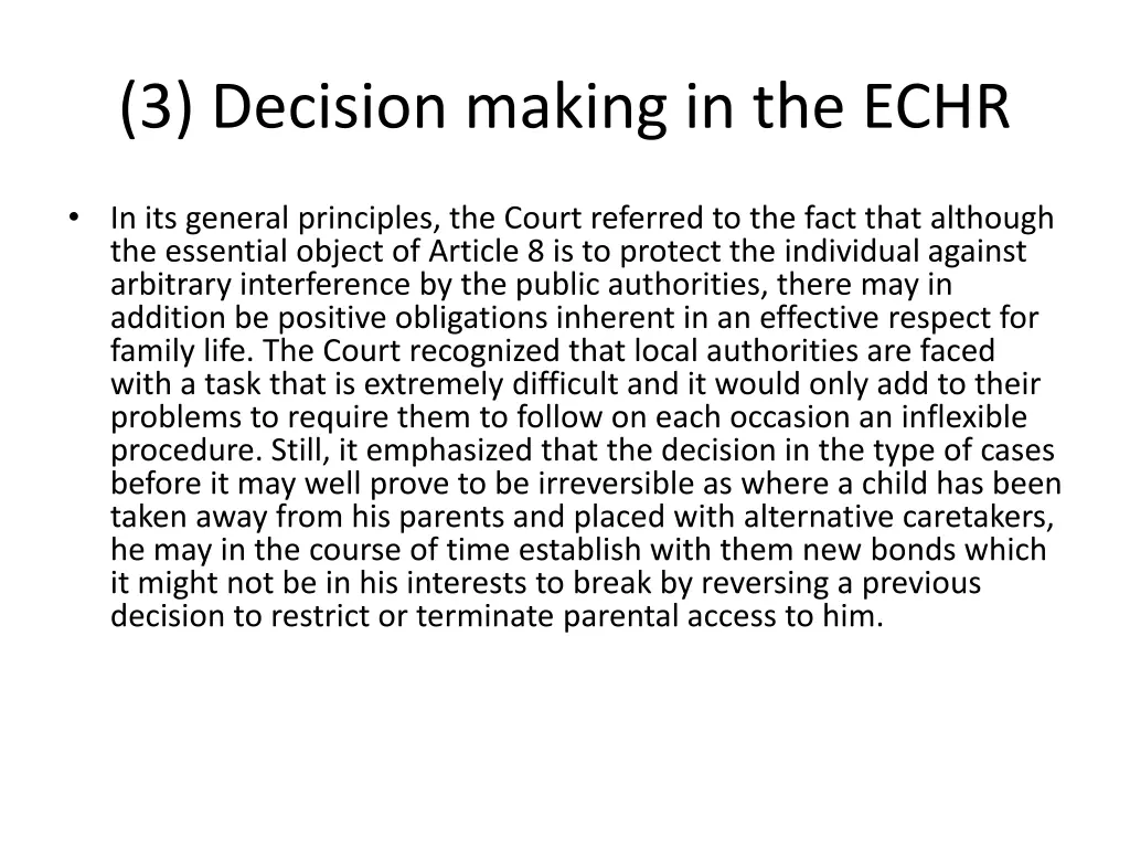 3 decision making in the echr 7