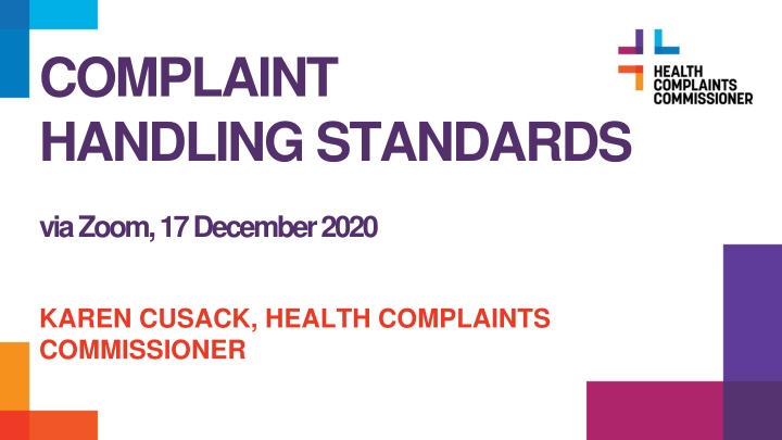 complaint handling standards