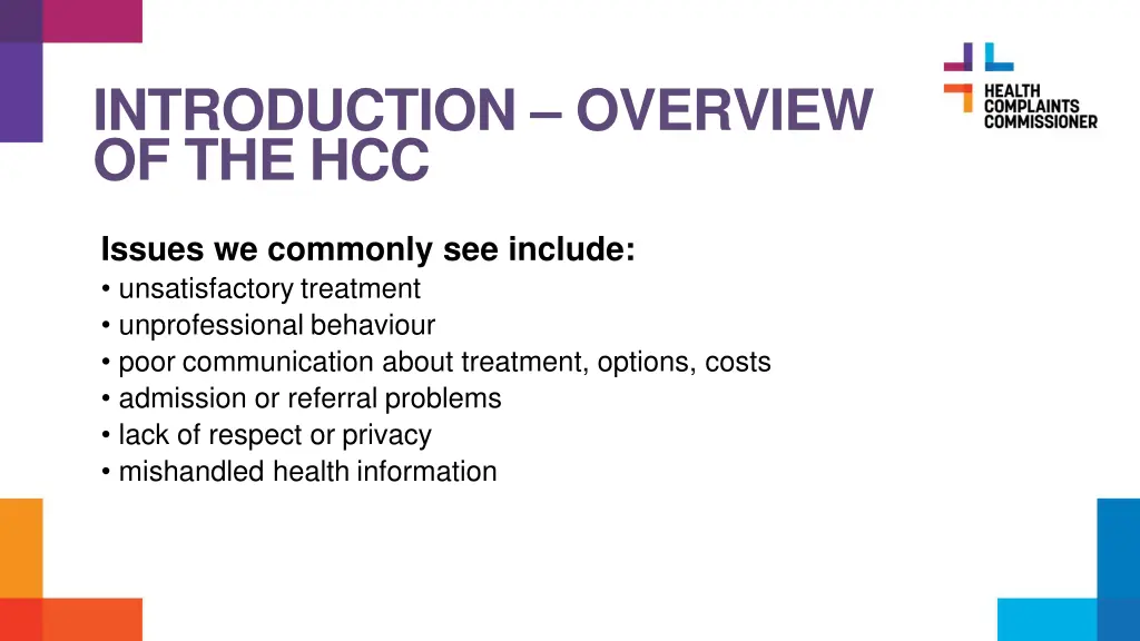 introduction overview of the hcc 2