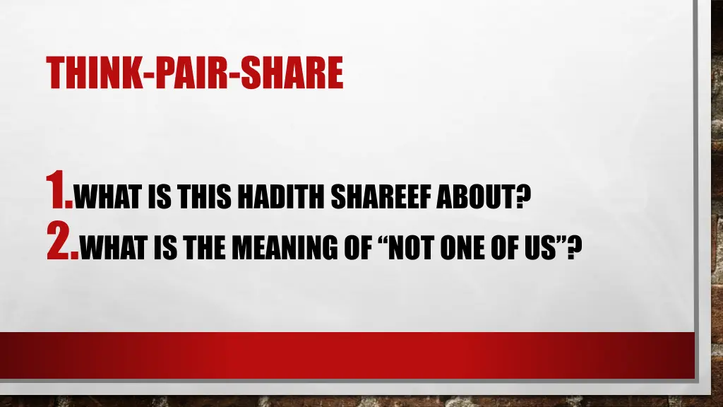 think pair share