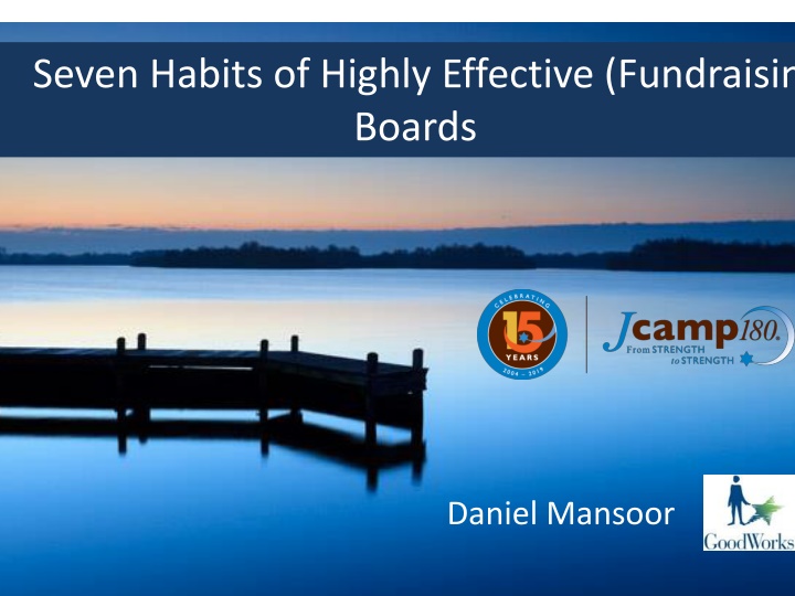 seven habits of highly effective fundraising