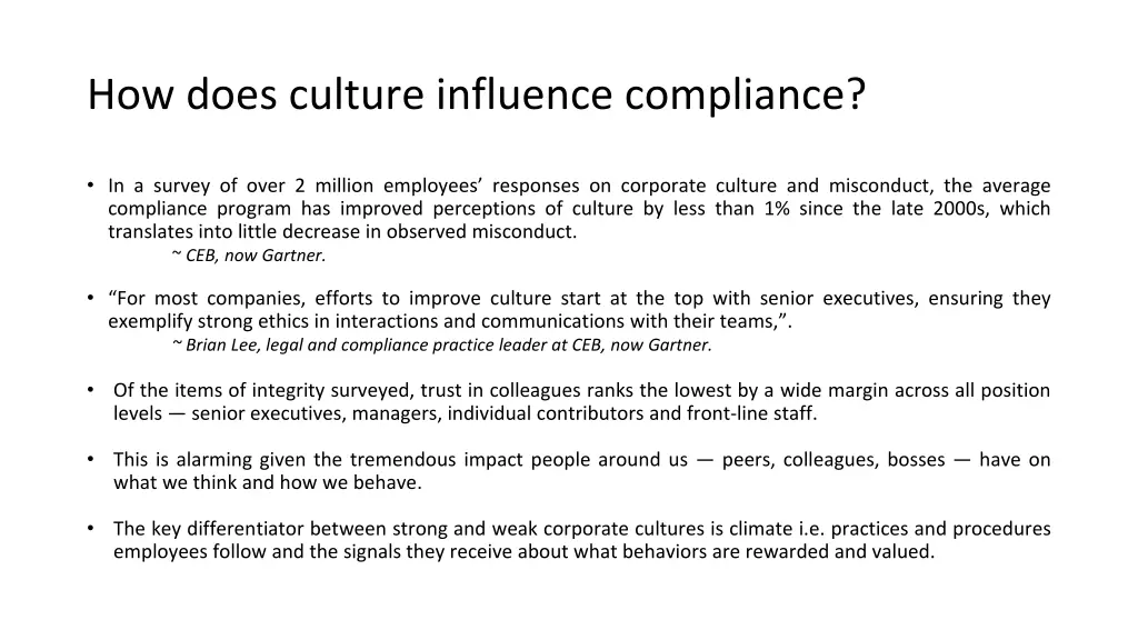 how does culture influence compliance