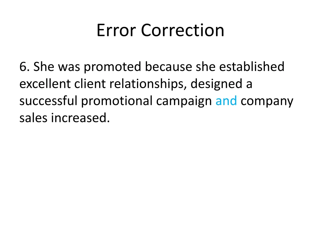 error correction 10