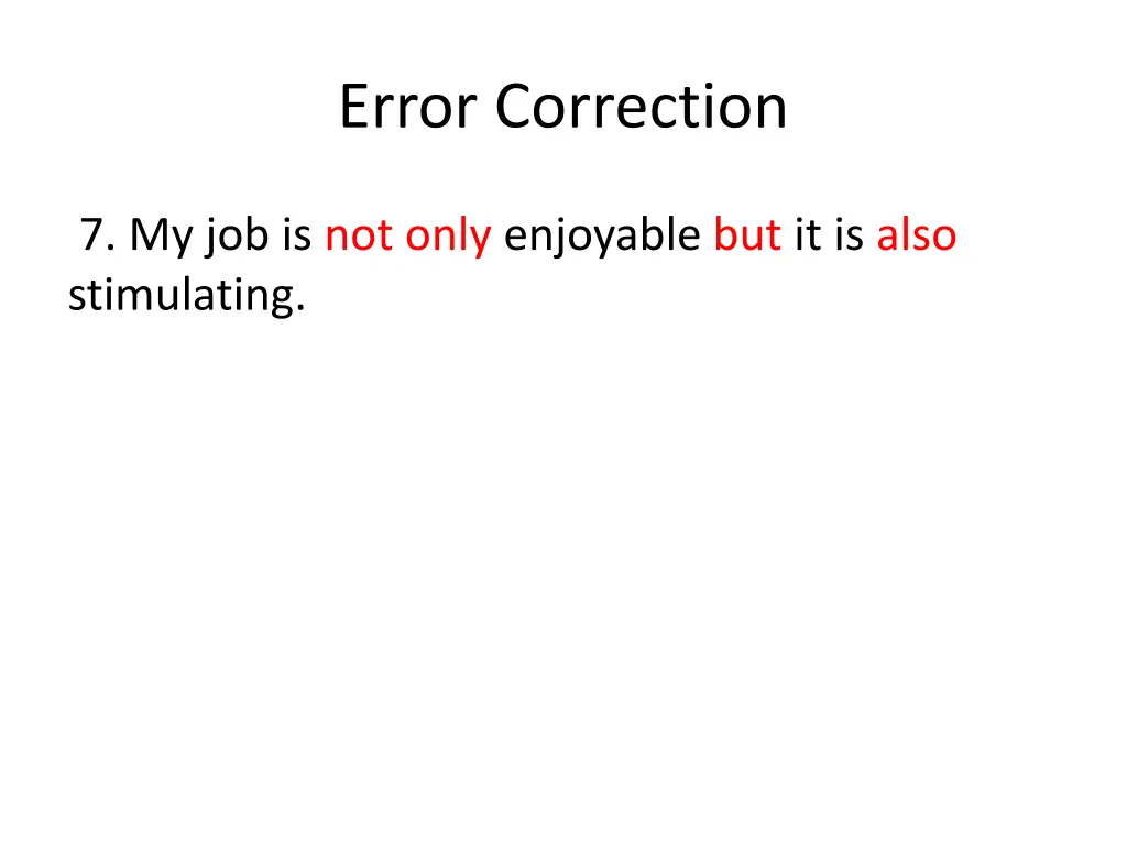 error correction 12