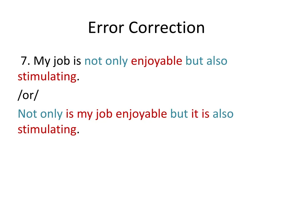 error correction 13