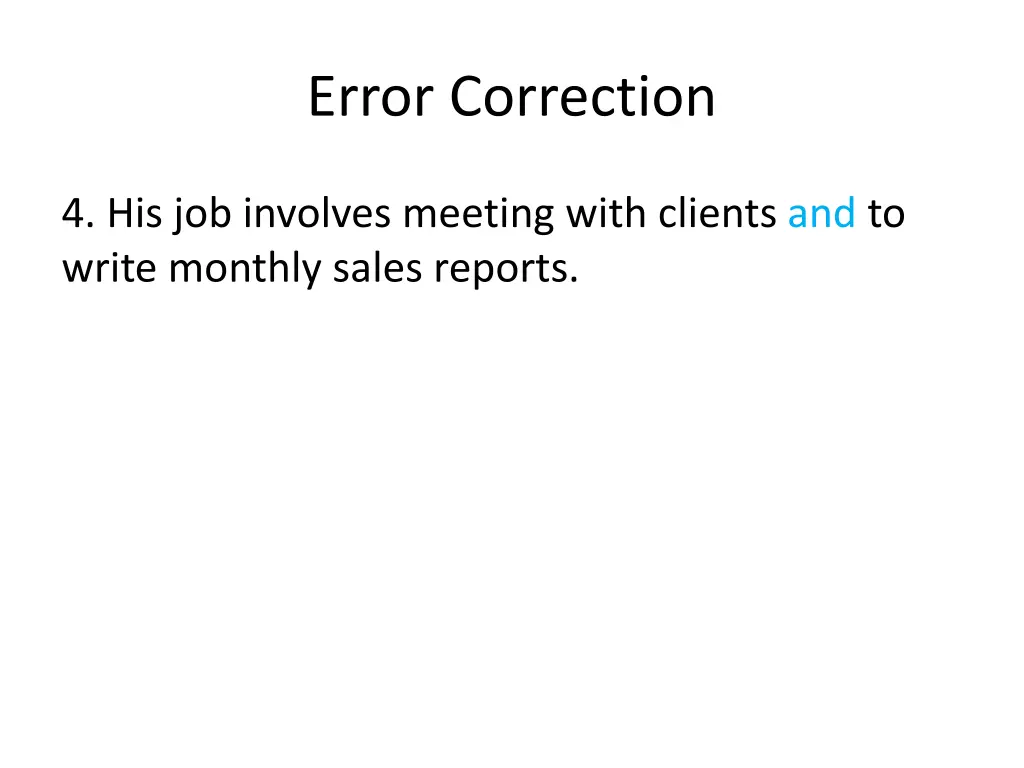 error correction 6