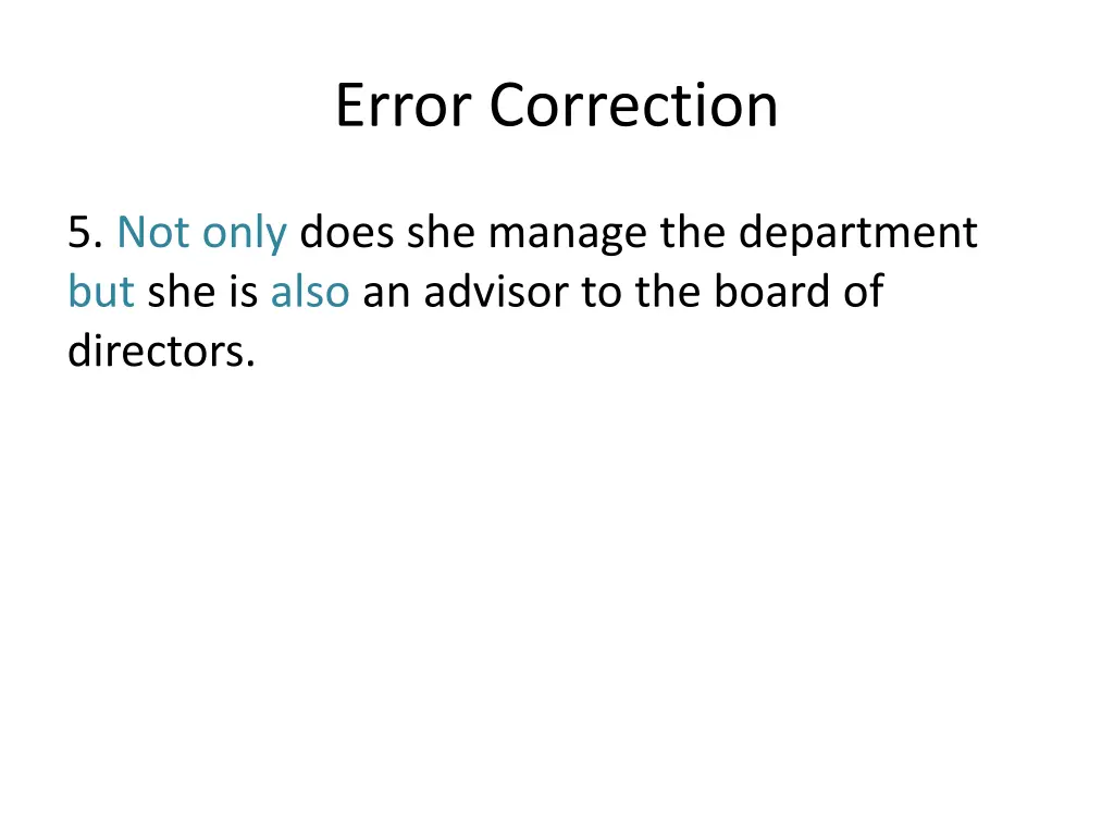 error correction 8