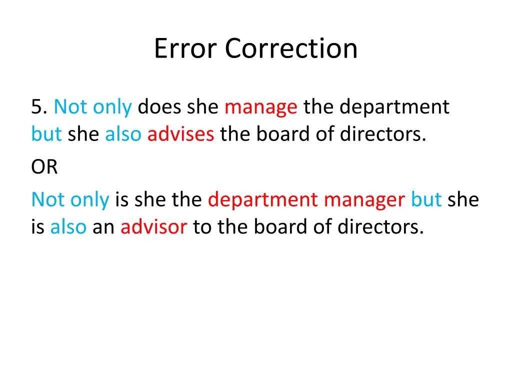 error correction 9