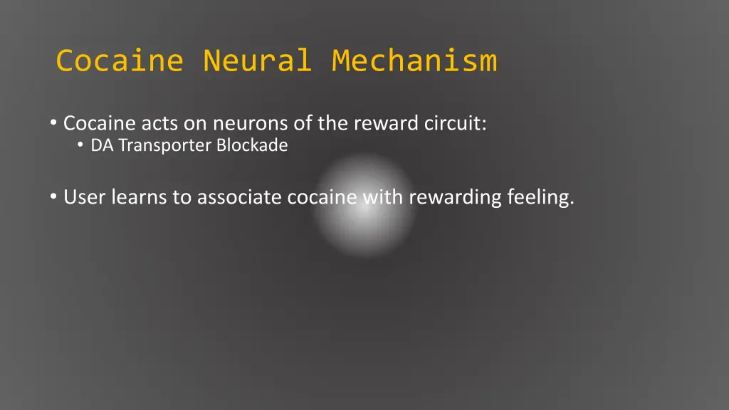 cocaine neural mechanism 1