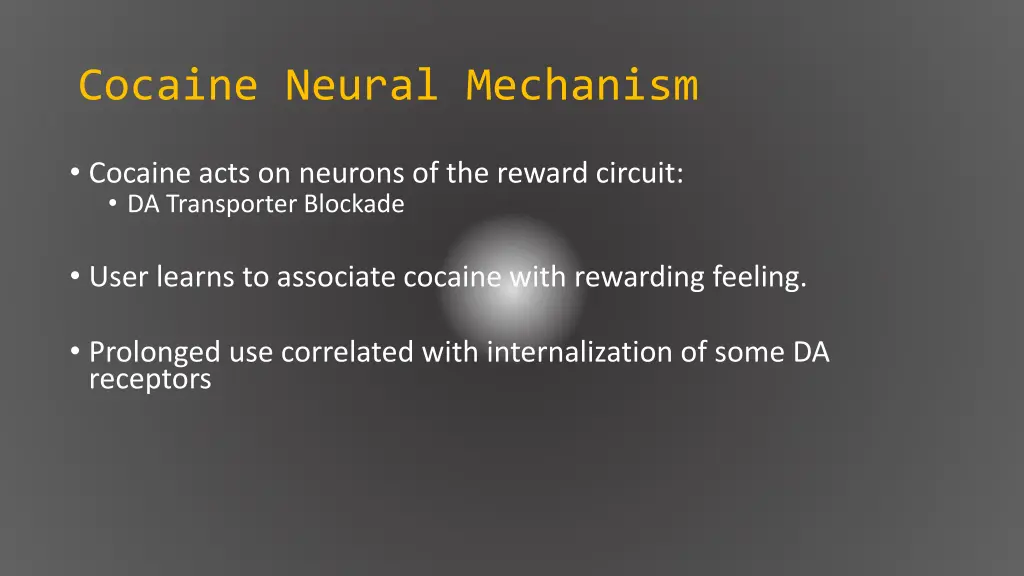 cocaine neural mechanism 2