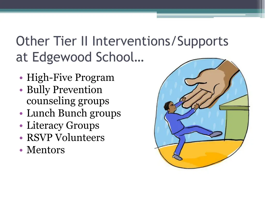 other tier ii interventions supports at edgewood