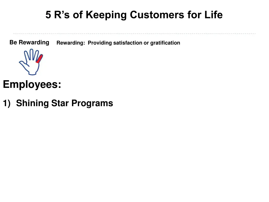 5 r s of keeping customers for life 15