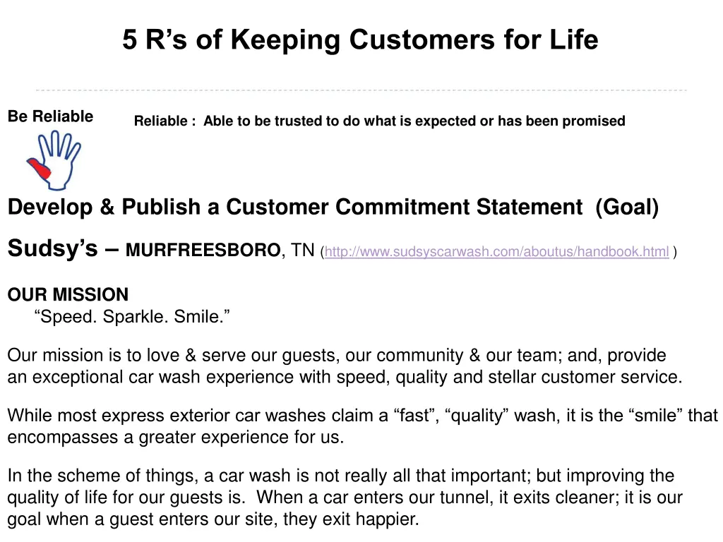 5 r s of keeping customers for life 2