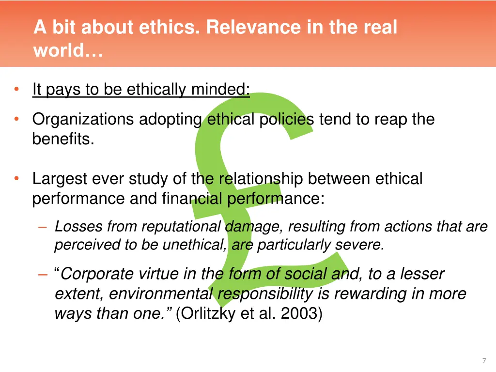 a bit about ethics relevance in the real world 1