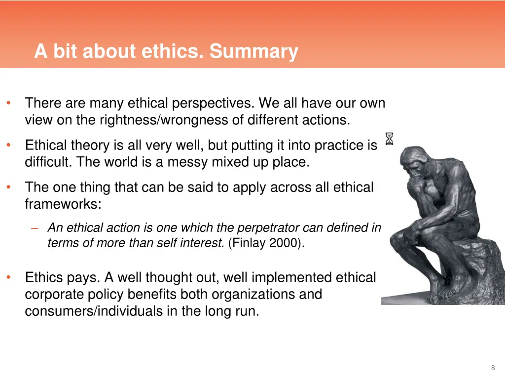 a bit about ethics summary